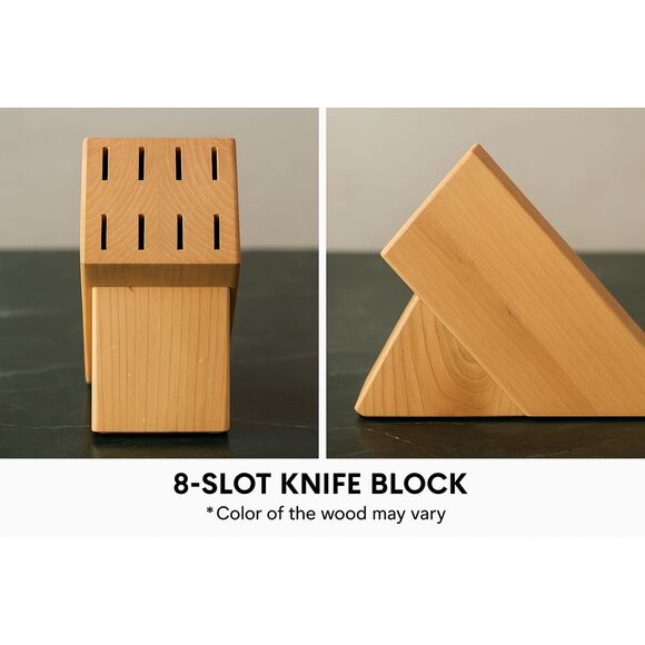 Cutco 18-Slot Knife Block | Honey Oak Wood Holder | Countertop Organizer Stand - Picture 1 of 10